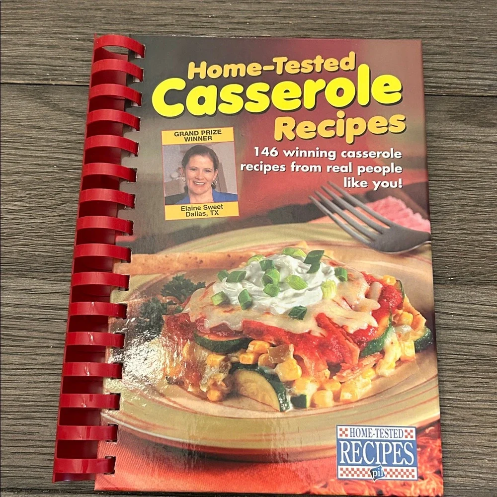 Cookbooks two casserole recipes and walmart associates Home Cooking 3 EUC